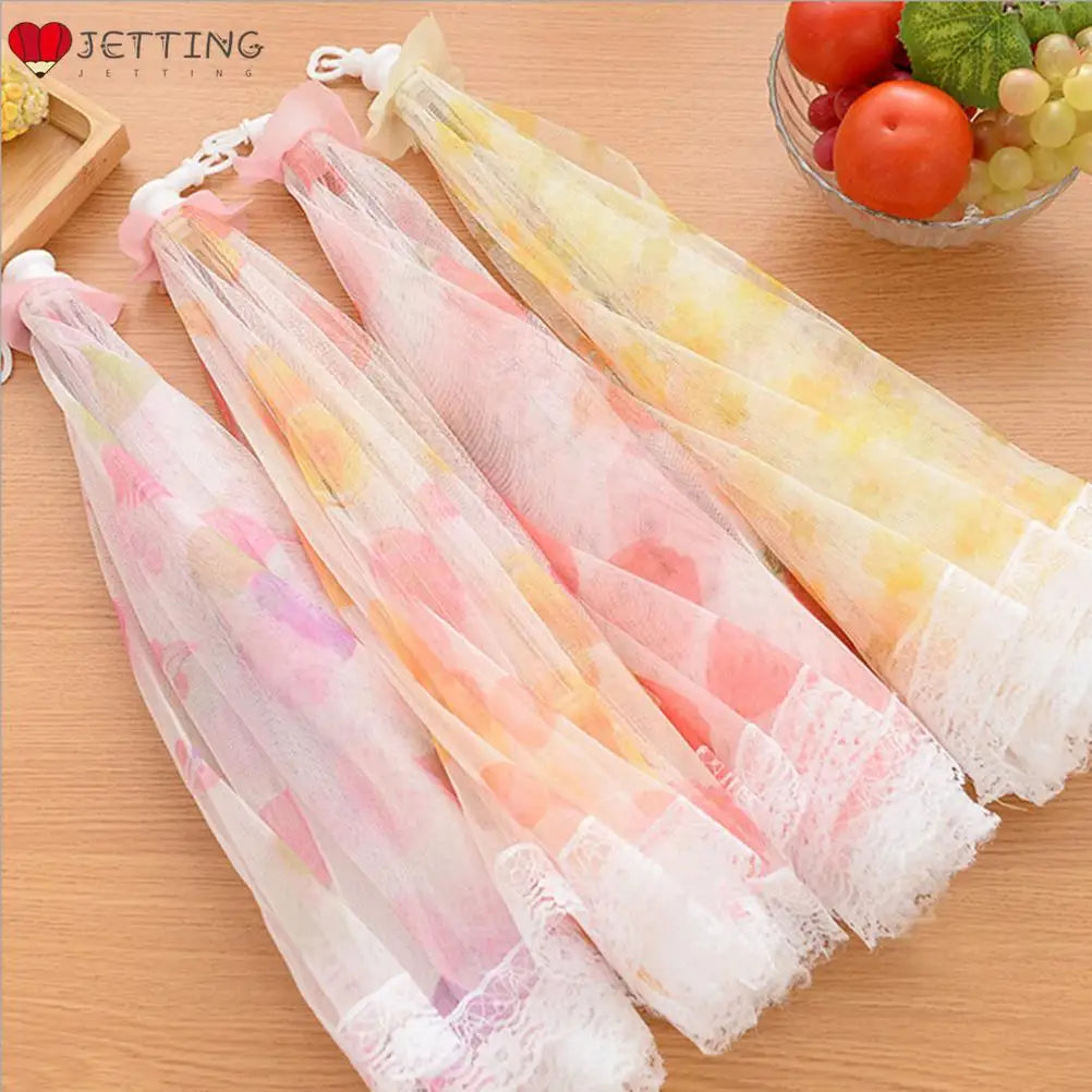 Hexagon Gauze Food Cover Umbrella Style Picnic Anti Fly Mosquito Net Tent Meal Cover Table Mesh Food Cover Kitchen Tool