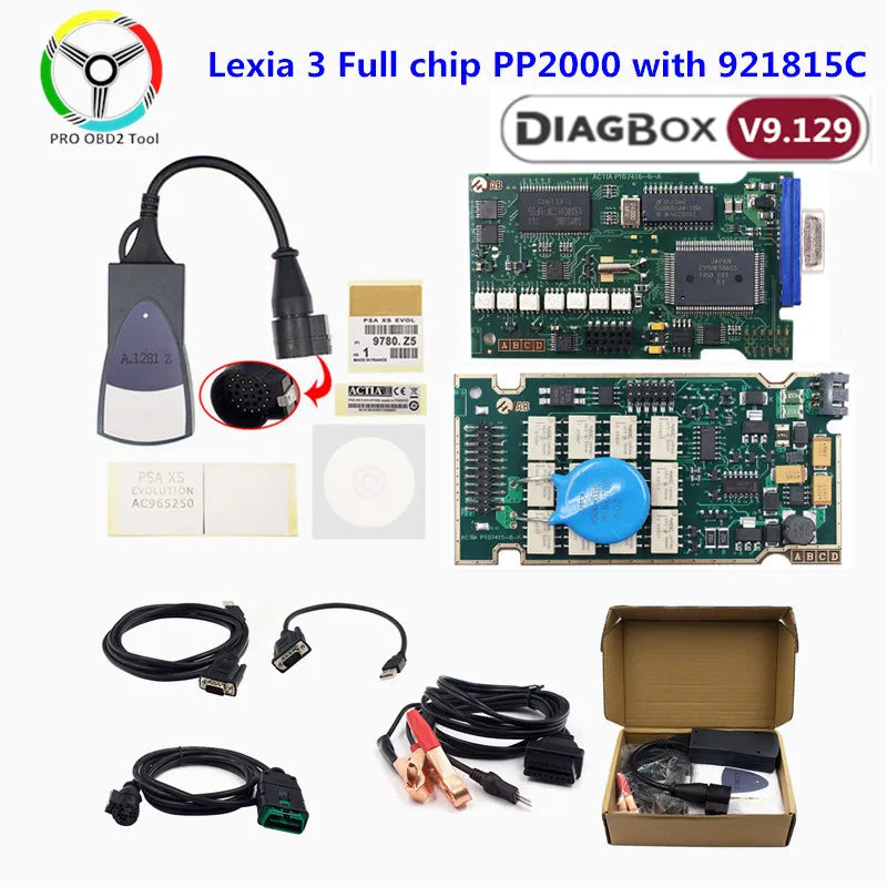 Golden Lexia 3 Full chip PP2000 Diagbox V9.91 with 921815C for Citroen for Peugeot Diagnostic Tool Lexia3 Full Chip Auto Scanner