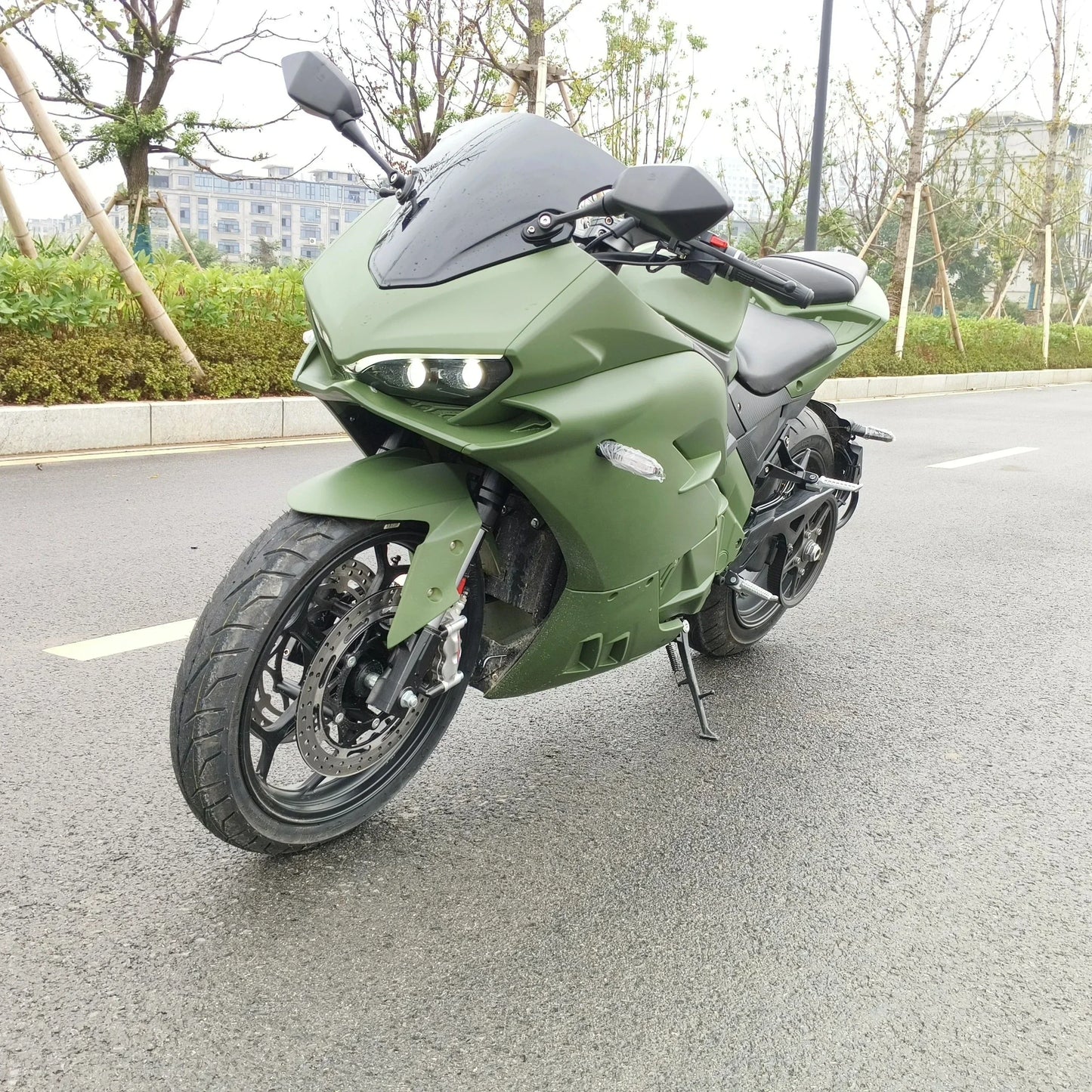 Ducadi 72v 8000w Central Motor With Belt Drive & 60AH Lithium Battery Electric Bike Motorcycle