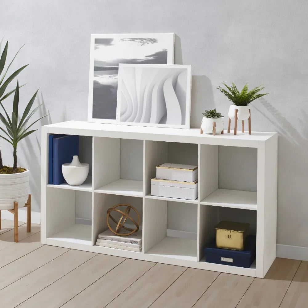Particle Board, Medium Density Fiberboard,Living Room Cabinets 8-Cube Storage Organizer