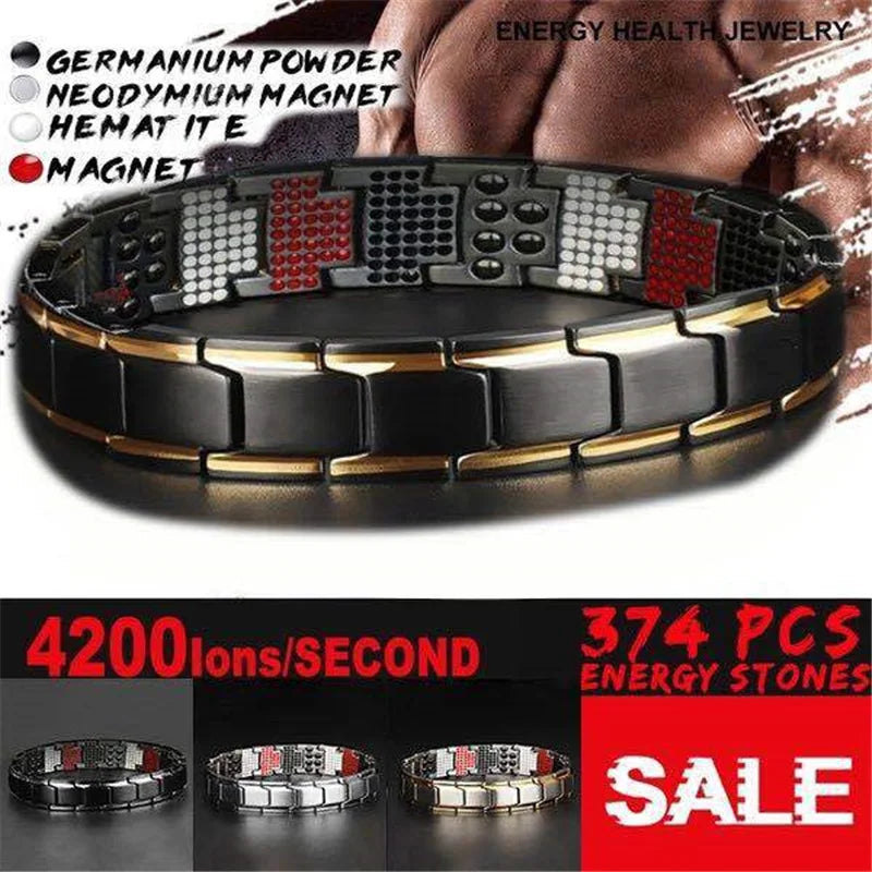 Men's Bracelets Energy Magnetic Bracelet Health Care Jewelry Gifts For Women Bracelets Bangle Weight Lose Slimming Products