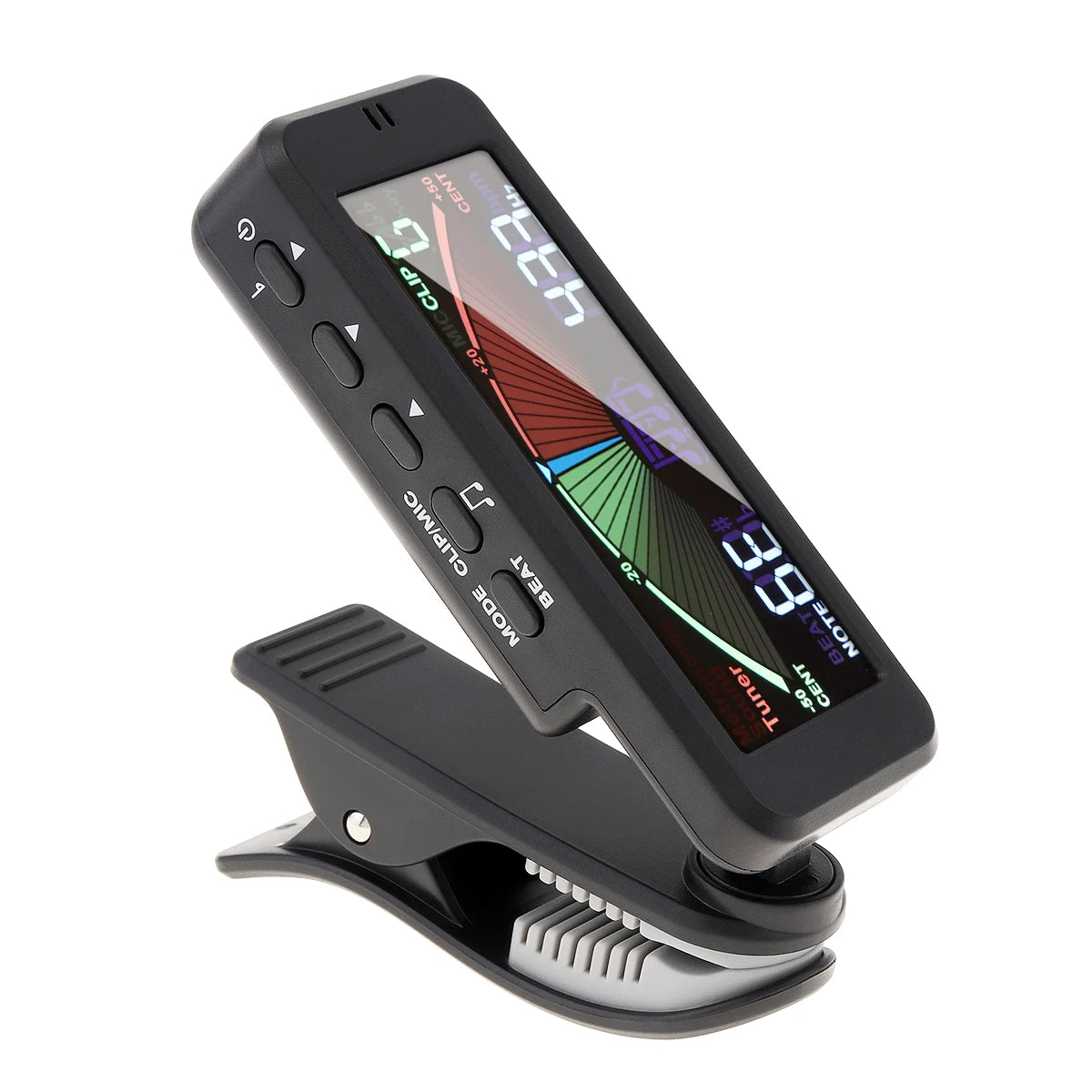 3 IN 1 Digital Guitar Tuner Metronome Generator Large LCD Screen Clip-on Tuner for Chromatic Acoustic Guitar Bass Ukulele Violin