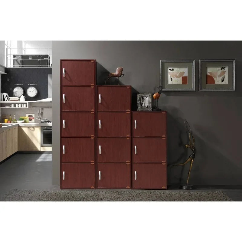 Hodedah 5-Shelf, 5-Door Multipurpose Cabinet, Multiple Colors kitchen cabinet