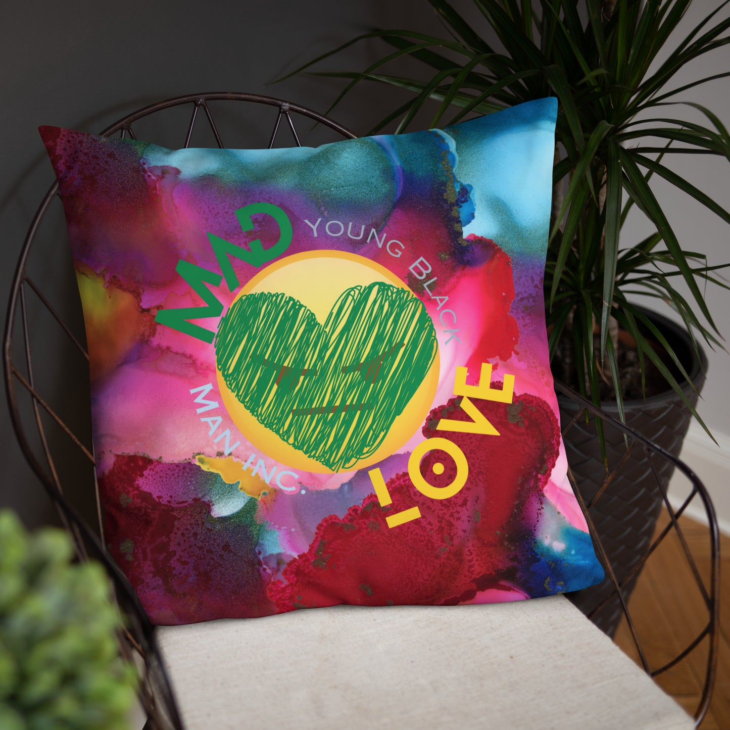 Youngblackmaninc. Mad Love Basic Pillow