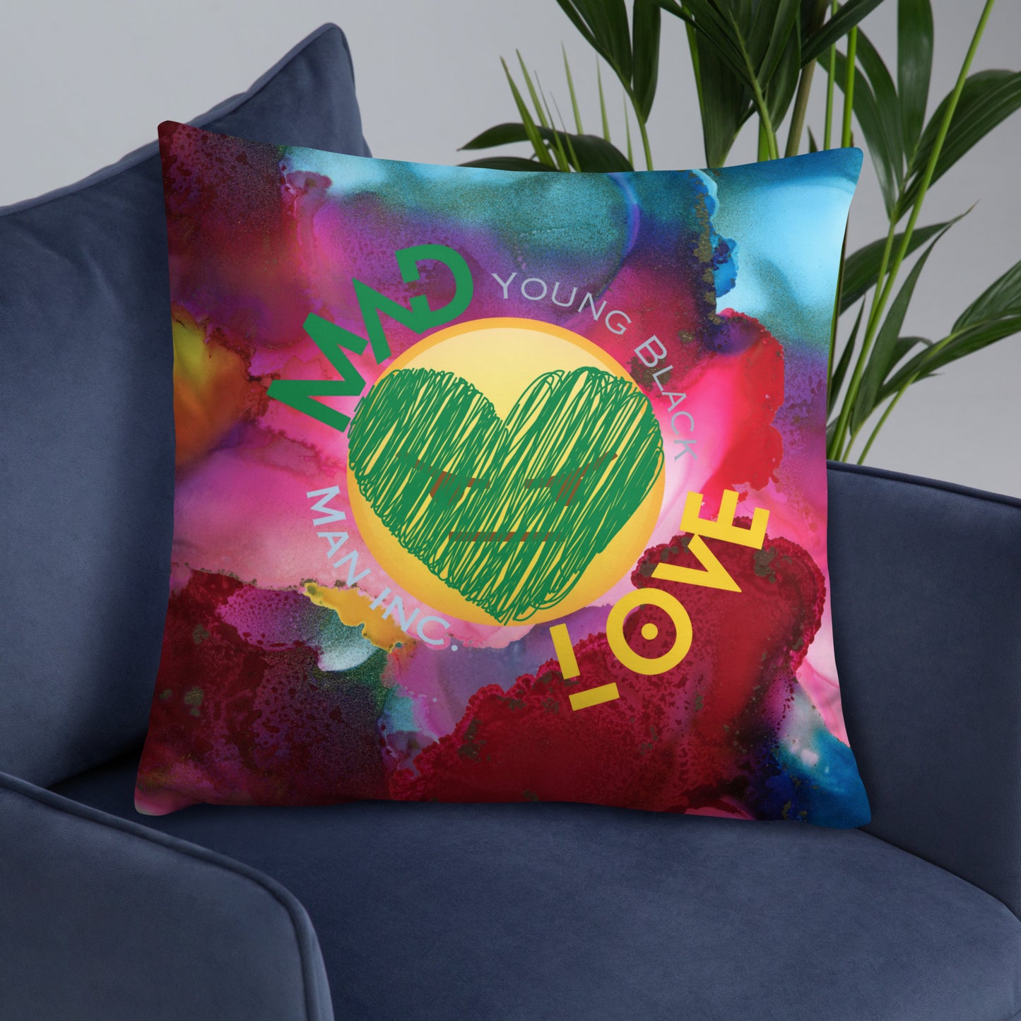 Youngblackmaninc. Mad Love Basic Pillow