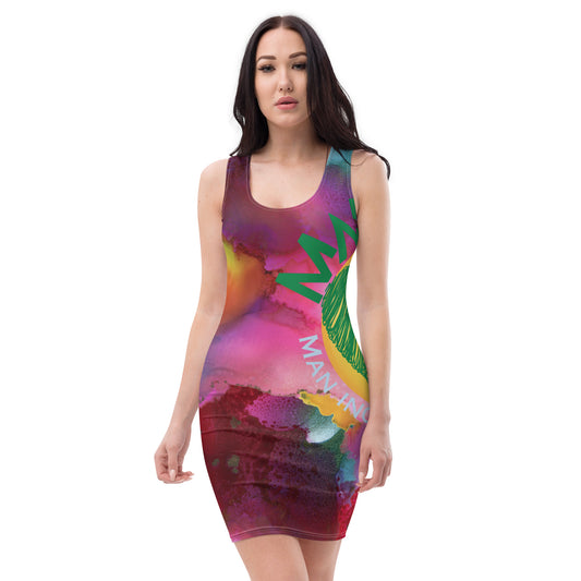 Youngblackmaninc. Mad Love Sublimation Cut & Sew Dress