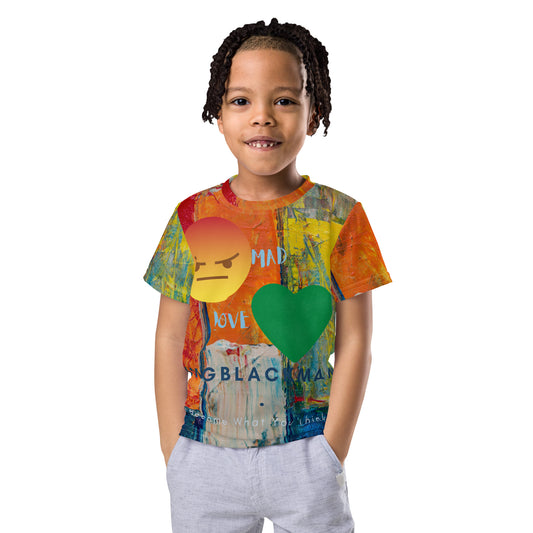 Youngblackmaninc. Mad Love Kids crew neck t-shirt