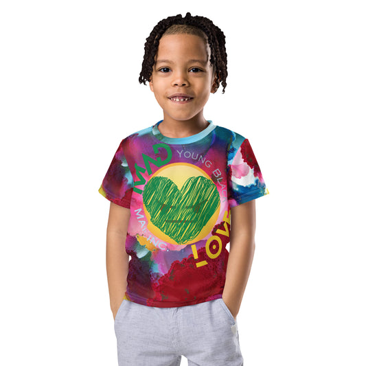 Youngblackmaninc. Mad Love Kids crew neck t-shirt