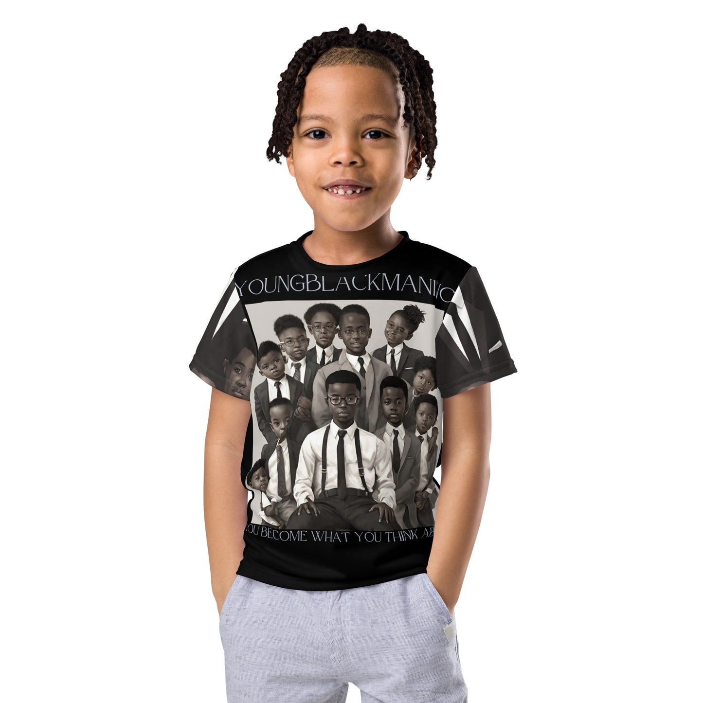 Youngblackmaninc. Kids crew neck t-shirt
