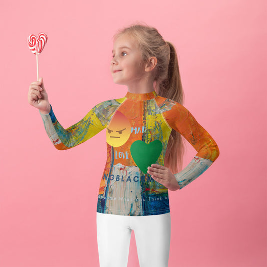 Youngblackmaninc. MAd Love Kids Rash Guard