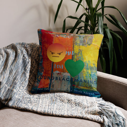Youngblackmaninc. Mad Love Premium Pillow