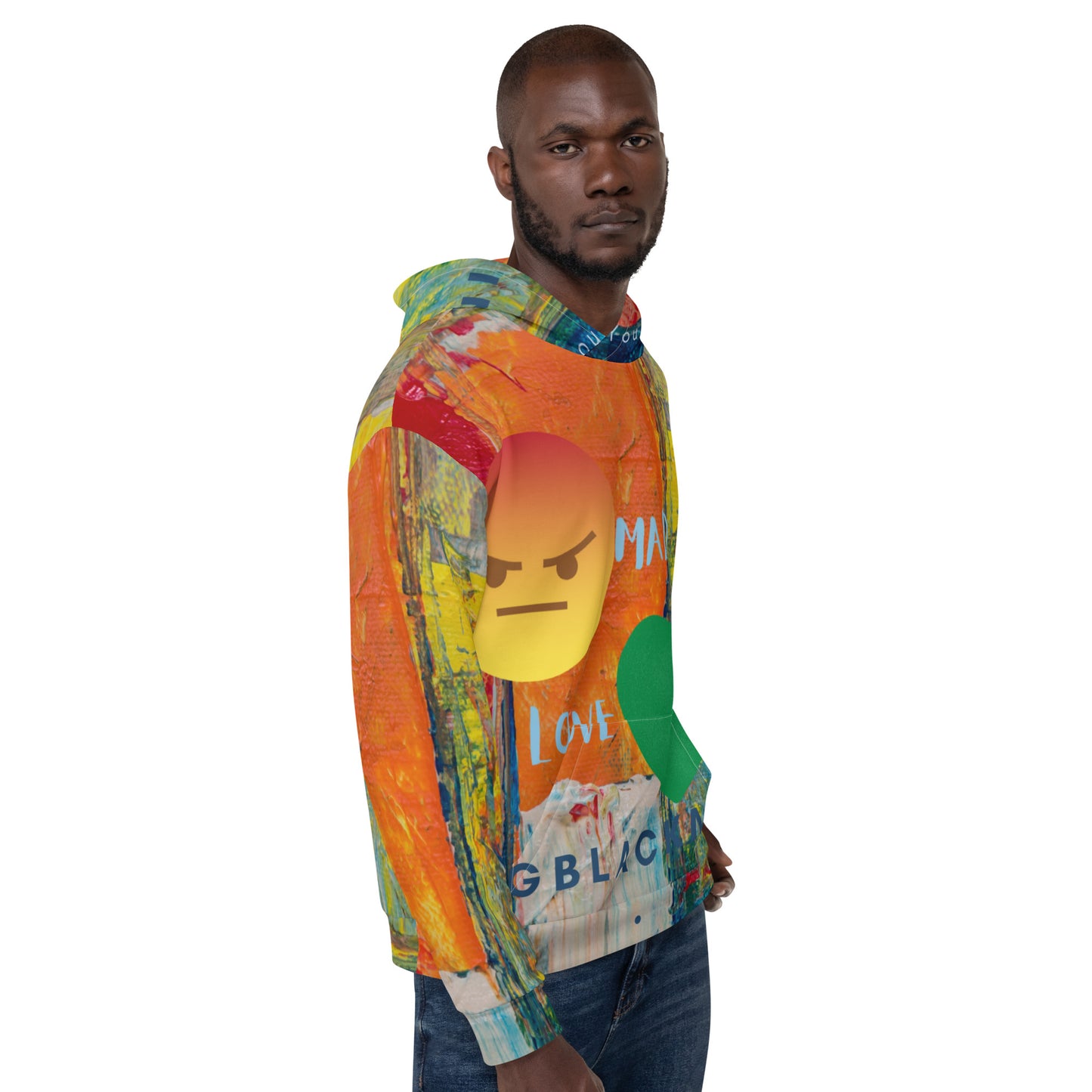 Youngblackmaninc. Mad Love Unisex Hoodie
