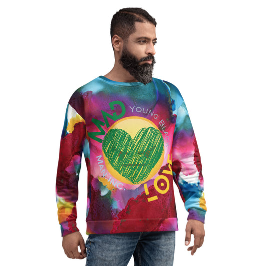Youngblackmaninc. Mad Love Unisex Sweatshirt