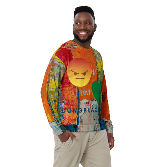 Youngblackmaninc. Mad Love Unisex Sweatshirt