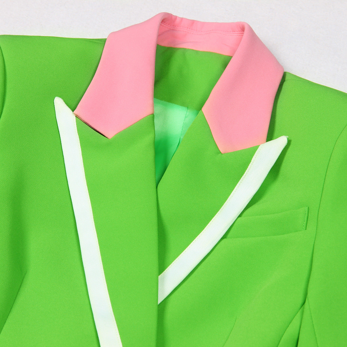 European And American Stitching Suit Elegant Outfit