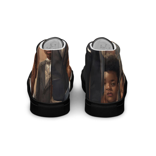 Youngblackmaninc Stolen Legacy Men’s high top canvas shoes