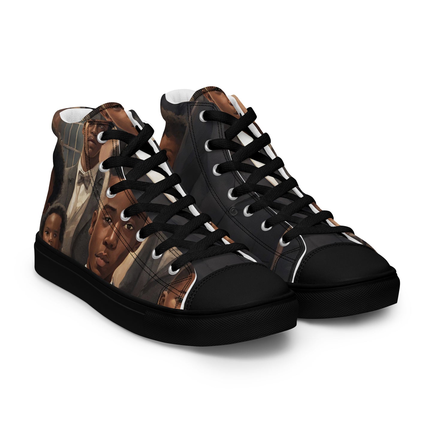 Youngblackmaninc Stolen Legacy Men’s high top canvas shoes