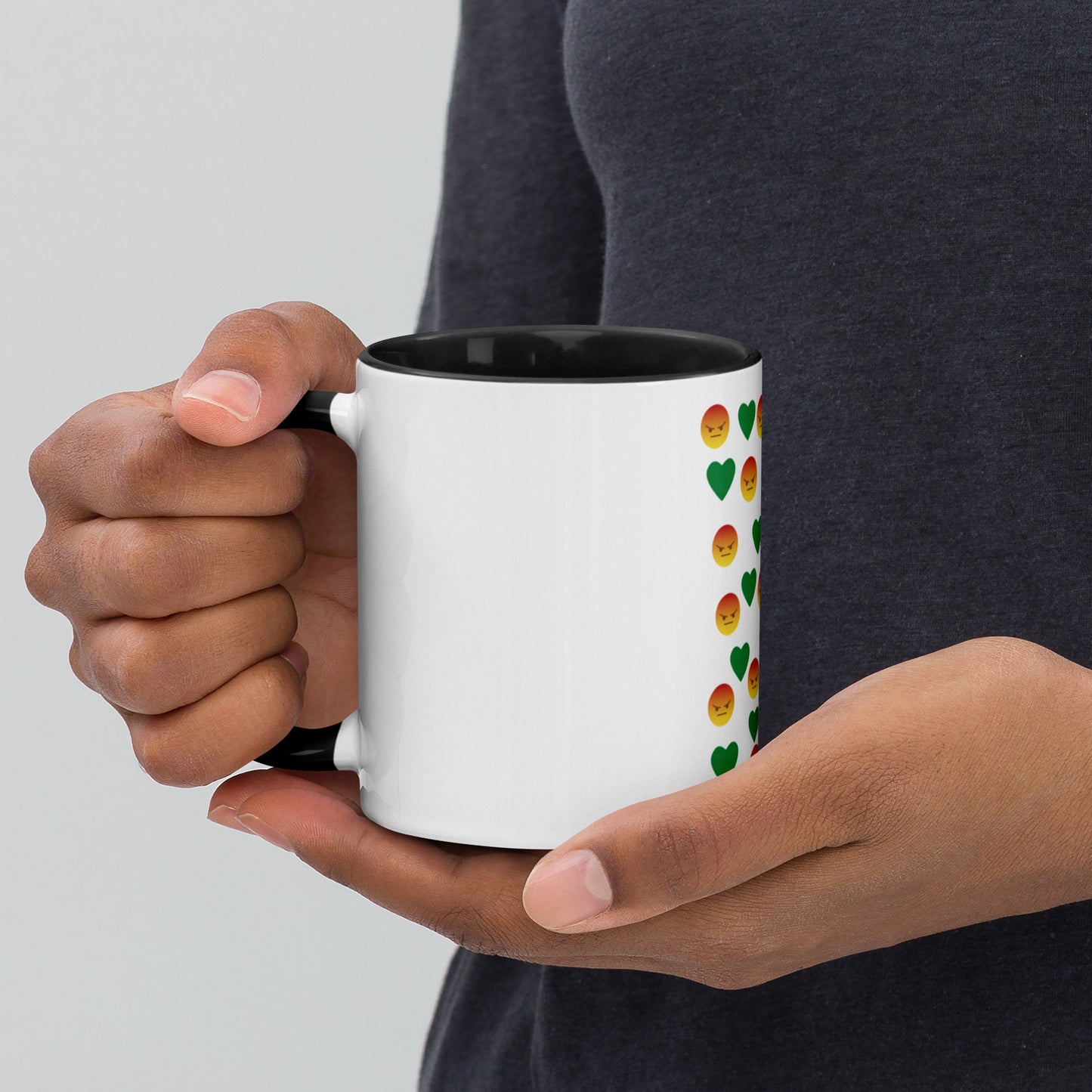 Youngblackmaninc. Mad Love Mug with Color Inside