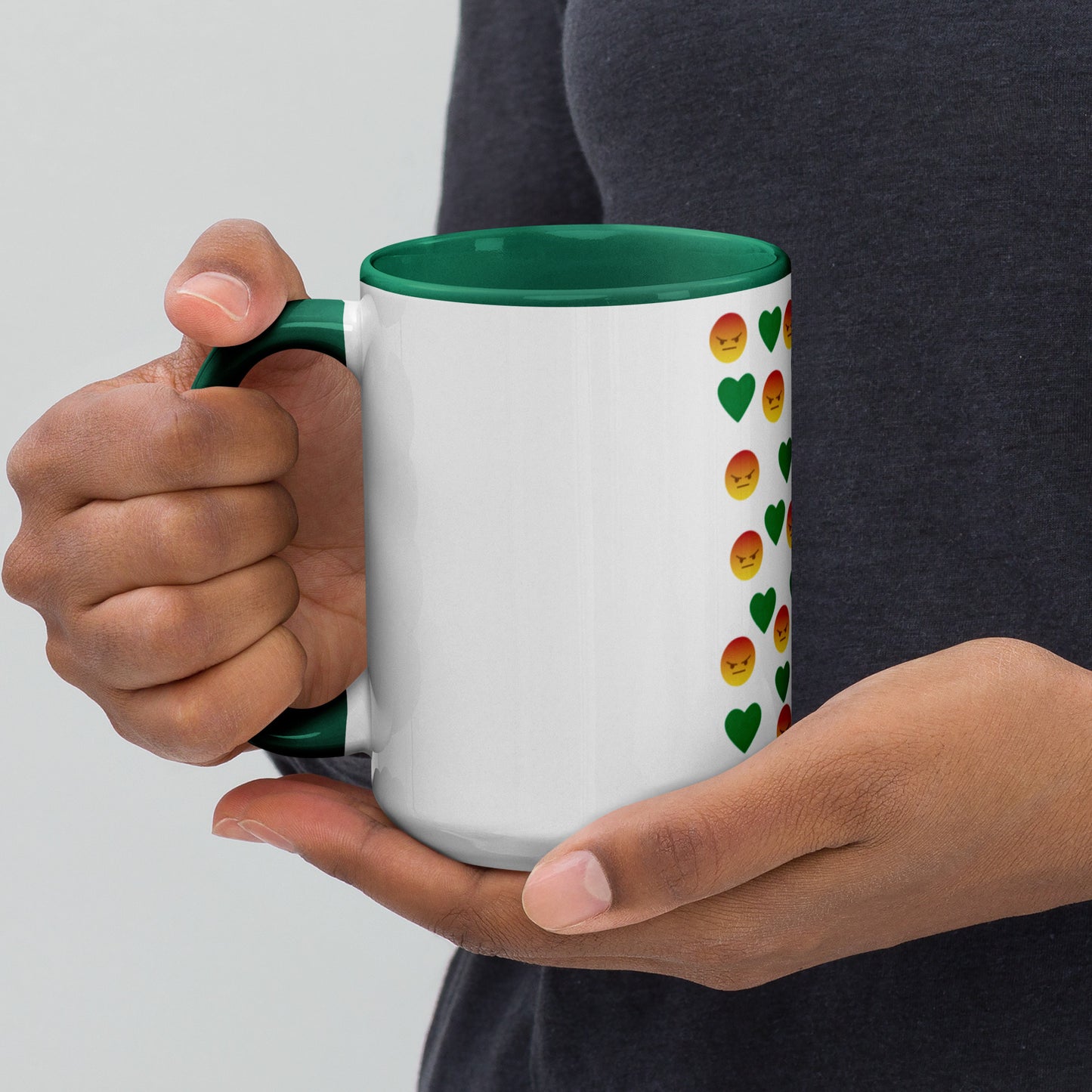 Youngblackmaninc. Mad Love Mug with Color Inside