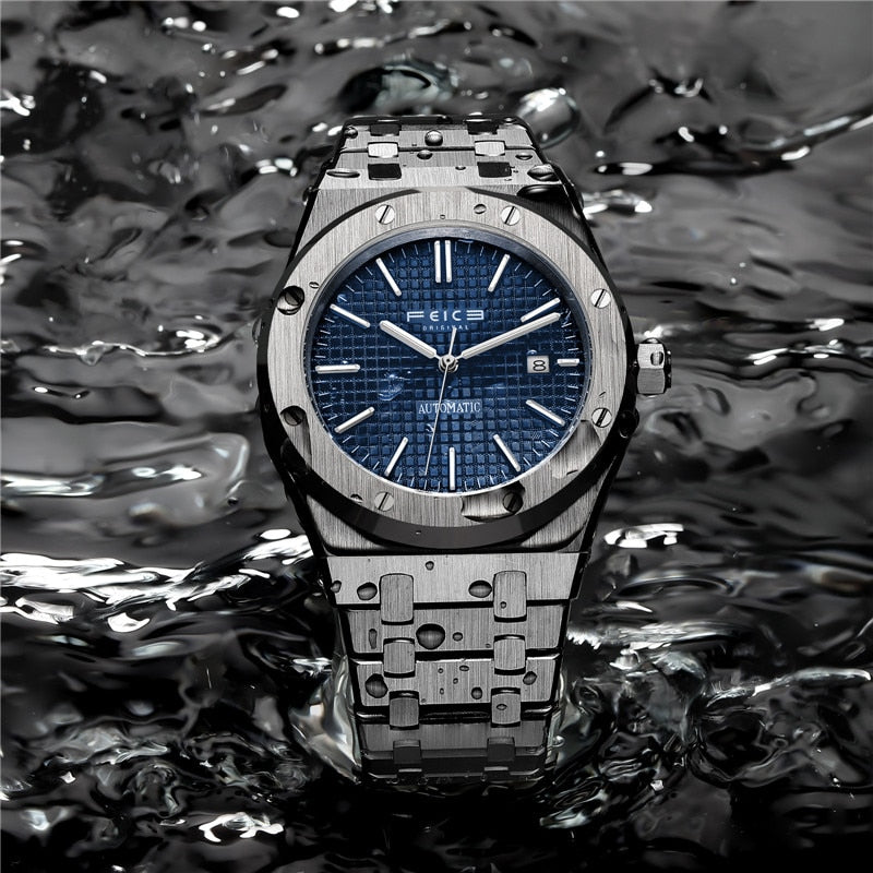 FEICE Classic Mechanical Watch Men Luxury Men Automatic Watches Business Waterproof Clock Man Business Luminous Watch