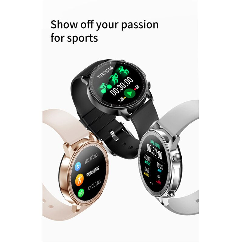 Smart Watch Women Fitness Tracker Heart Rate Monitor Blood Pressure Call Message Notification Waterproof IP67 Smartwatch Men