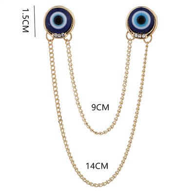 Retro Jewelry Pearl Flower Brooch Ladies Fashion Chain Tassel Personality Shirt Collar Pin Simple Clothing Women Men Accessories