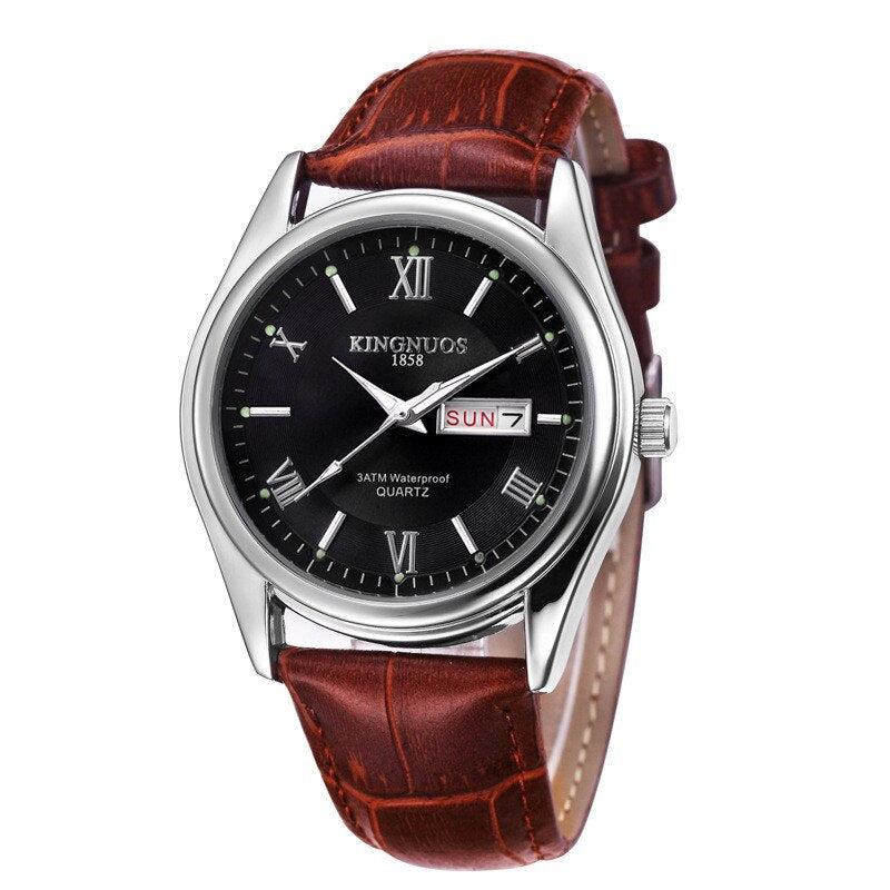 Top Luxury Brand Men Watches Business Quartz Wristwatch Stainless Steel 30m Waterproof Date Week Clock Relogio Masculino