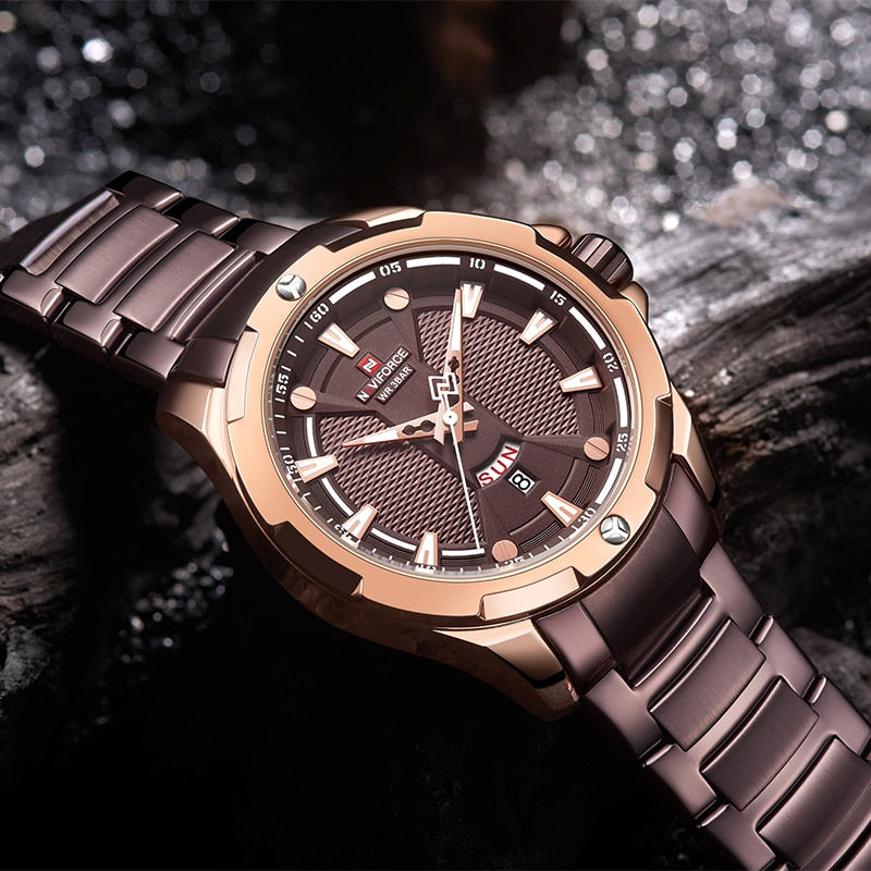 Top NAVIFORCE Mens Watch Brand Luxury Fashion Quartz Men Watches Waterproof Sports Male Military Wrist Watch Relogio Masculino