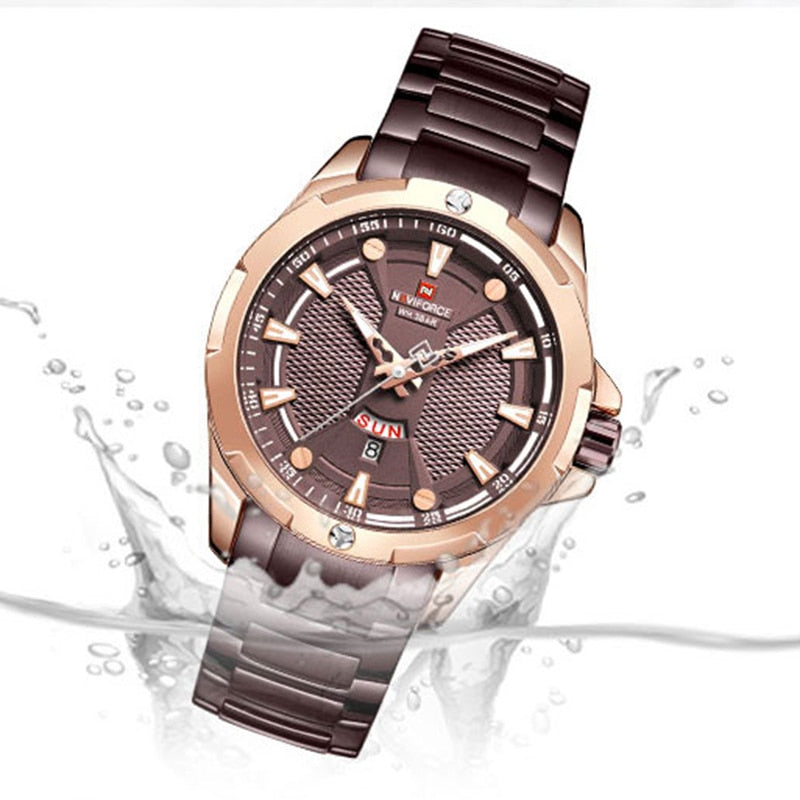 Top NAVIFORCE Mens Watch Brand Luxury Fashion Quartz Men Watches Waterproof Sports Male Military Wrist Watch Relogio Masculino
