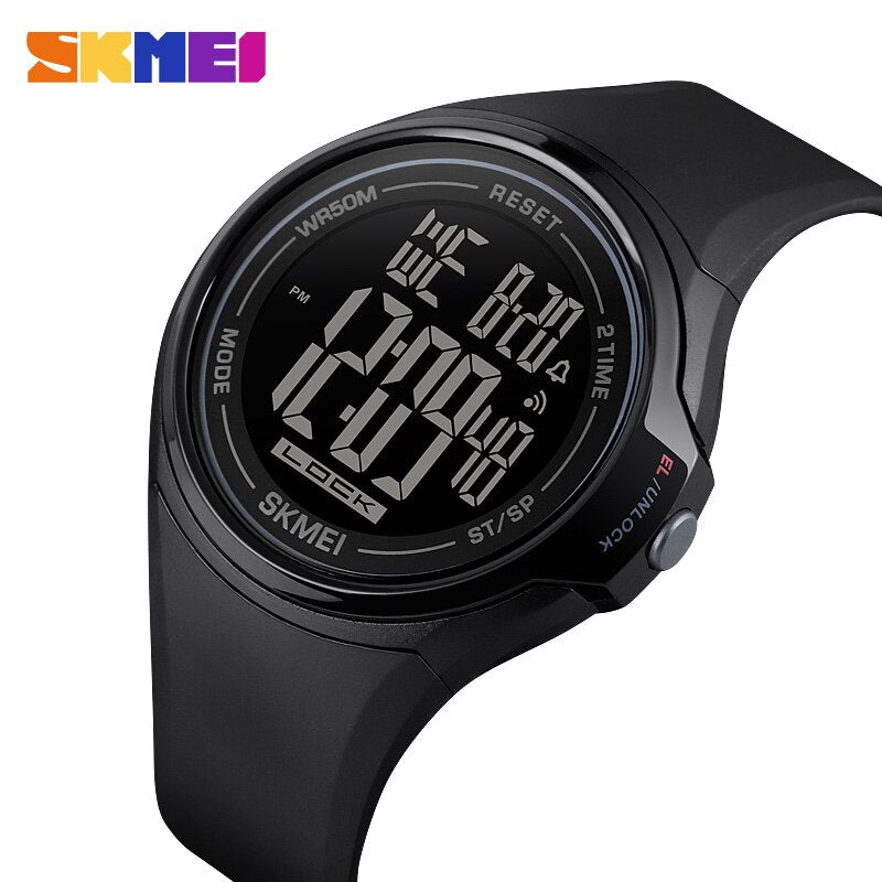SKMEI 1602 Touch Screen Digital Men Watch Waterproof LED Light Alarm Clock Fall-Resistant Sport Watches montre homme