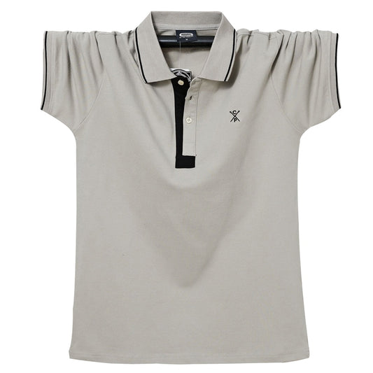 Summer Men Polo Shirt Cotton Men Business Work Casual Male Polo Shirt Short Sleeve Embroidery Brand Clothing Soft Polo Shirt 6XL