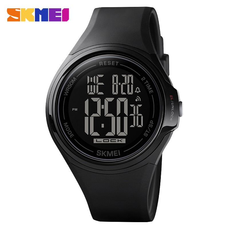 SKMEI 1602 Touch Screen Digital Men Watch Waterproof LED Light Alarm Clock Fall-Resistant Sport Watches montre homme