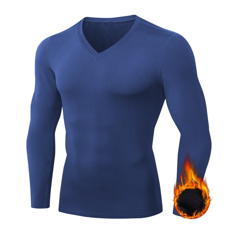 New Winter Thermal Underwear Shirt Men V Neck Fleece Baselayer Sport Tops Autumn Thermo Clothing Pajamas Sleepwear Plus Size