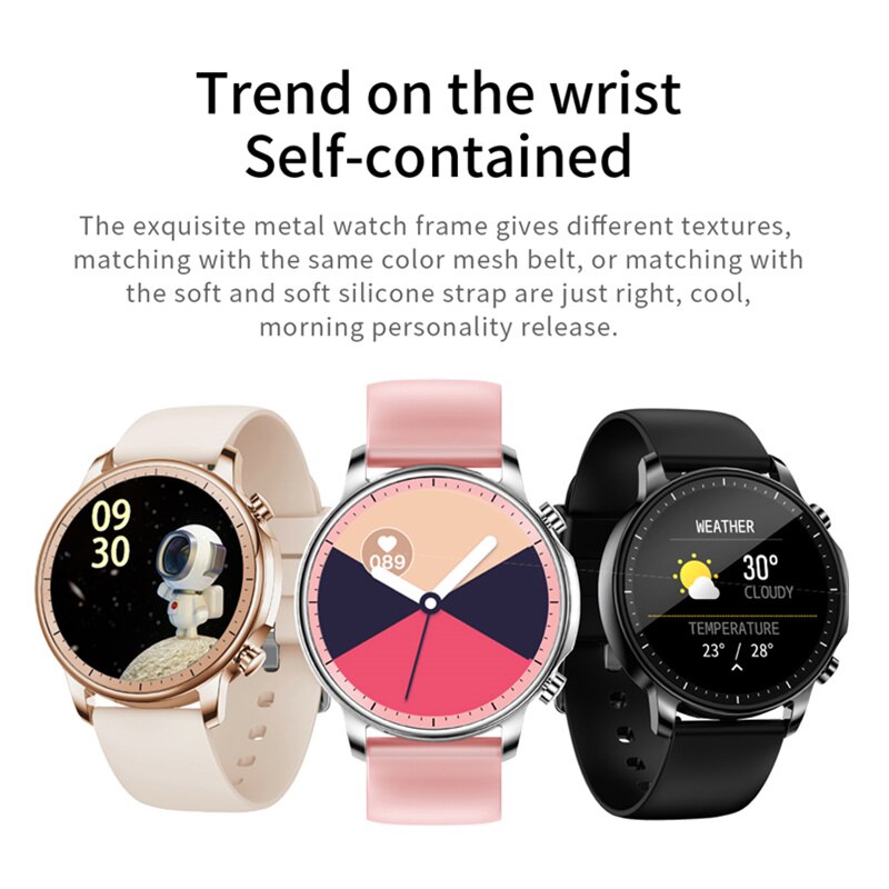 Smart Watch Women Fitness Tracker Heart Rate Monitor Blood Pressure Call Message Notification Waterproof IP67 Smartwatch Men