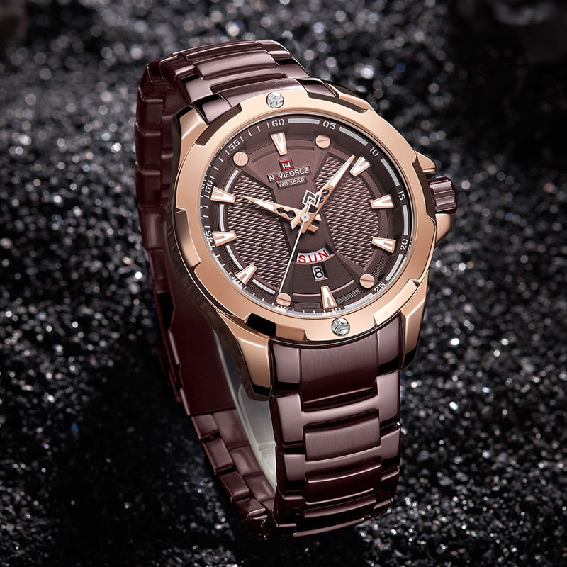 Top NAVIFORCE Mens Watch Brand Luxury Fashion Quartz Men Watches Waterproof Sports Male Military Wrist Watch Relogio Masculino
