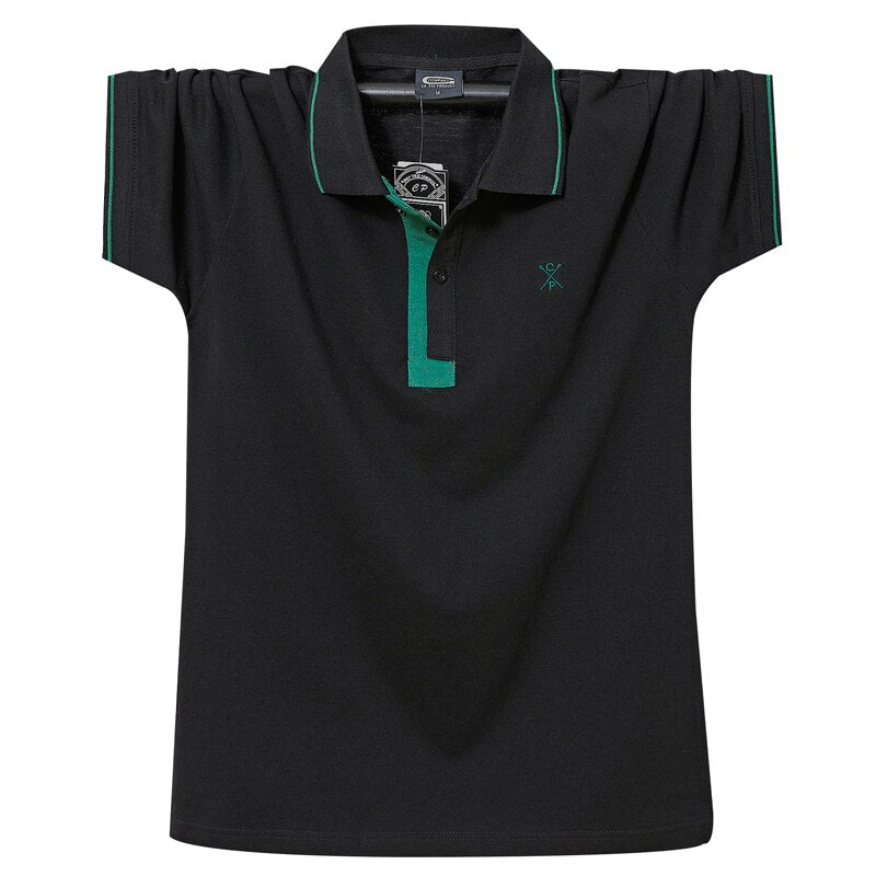 Summer Men Polo Shirt Cotton Men Business Work Casual Male Polo Shirt Short Sleeve Embroidery Brand Clothing Soft Polo Shirt 6XL