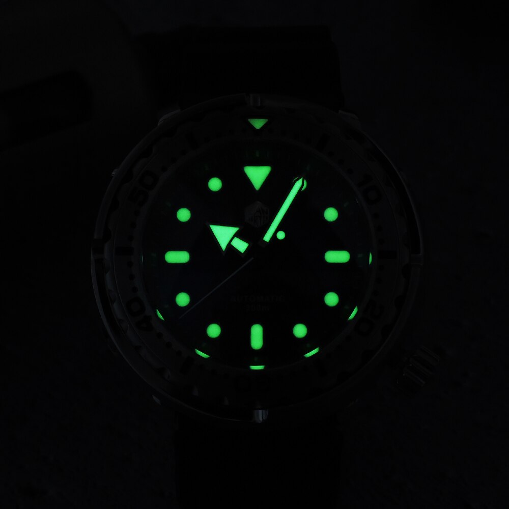 San Martin New 47mm Tuna Diver Watch Men Watches Automatic NH36 Mechanical Stainless Steel Wristwatch Sapphire Mirror 30Bar часы