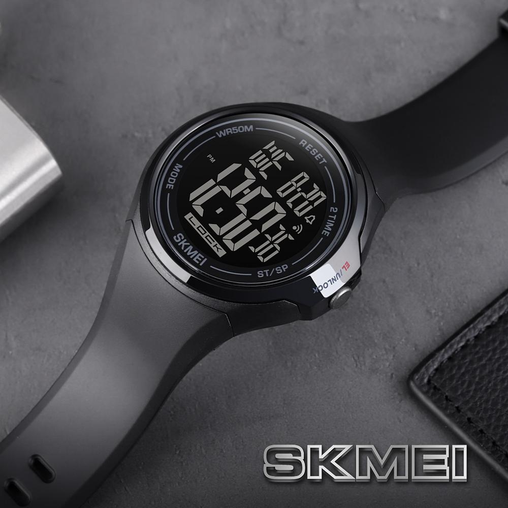 SKMEI 1602 Touch Screen Digital Men Watch Waterproof LED Light Alarm Clock Fall-Resistant Sport Watches montre homme