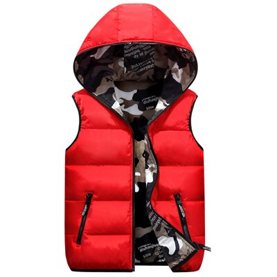 DIMUSI Men's Vests Winter Sleeveless Jackets Male Double-Wear Cotton-Padded Hooded Vest Coats Men Thick Warm Waistcoats Clothing