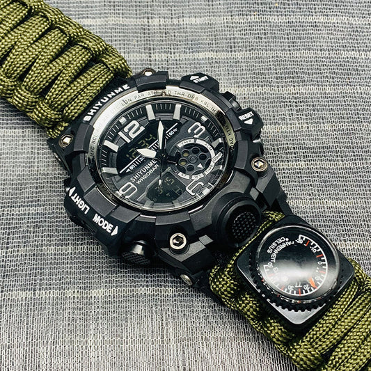 SHIYUNME New Sports Men's Watches Compass Luxury Military Quartz Watch Men Waterproof Male Clock relogio masculino 2022
