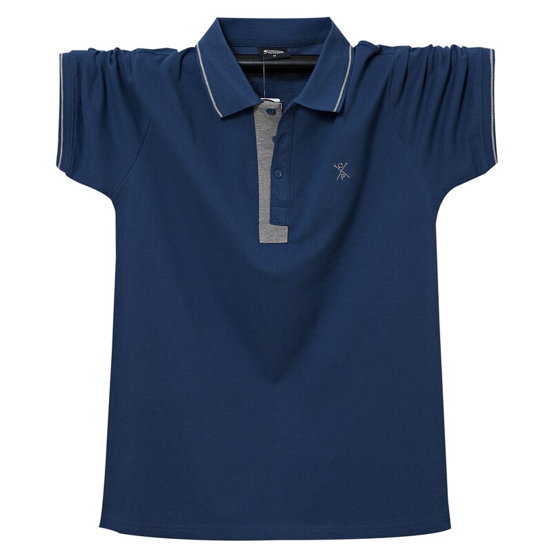 Summer Men Polo Shirt Cotton Men Business Work Casual Male Polo Shirt Short Sleeve Embroidery Brand Clothing Soft Polo Shirt 6XL