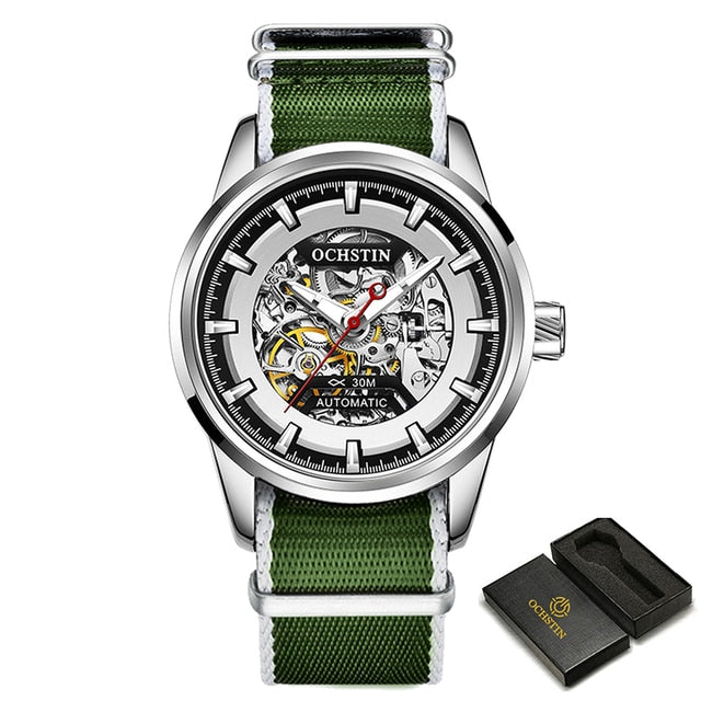 Top Brand Luxury OCHSTIN Mens Automatic Mechanical Watches Waterproof Tourbillon Male Watch Skeleton Self Wind Sport Wristwatch