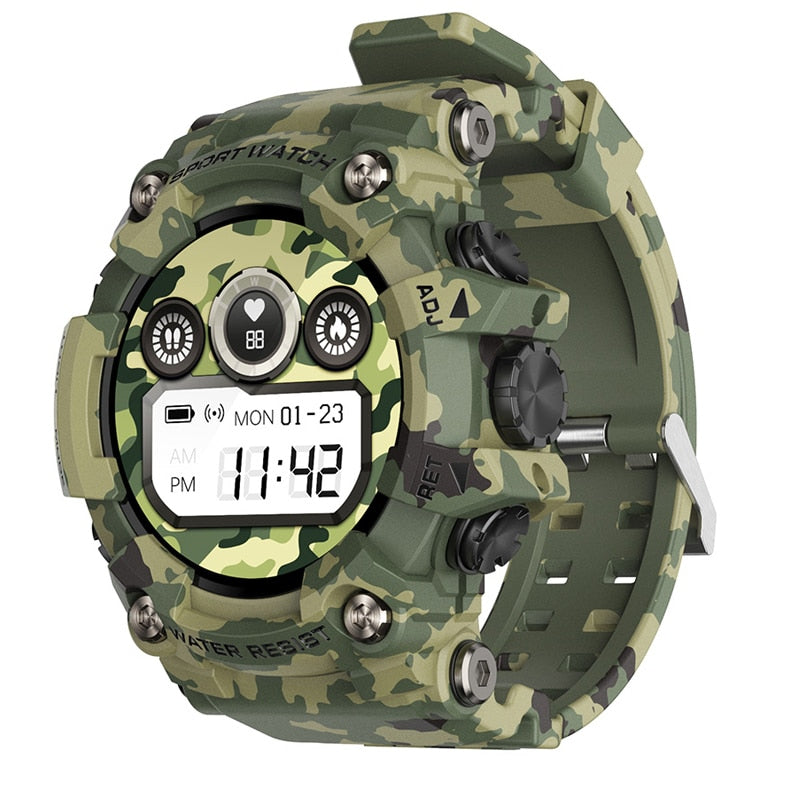 TINOW T6 Smart Watch  Men  Waterproof Blood Pressure Full Round Screen Outdoor Smartwatch Fitcloudpro for iOS Android