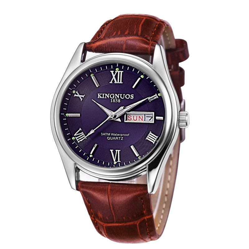 Top Luxury Brand Men Watches Business Quartz Wristwatch Stainless Steel 30m Waterproof Date Week Clock Relogio Masculino