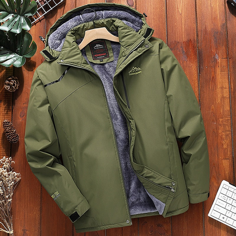 Plus size 7XL 8XL Winter Parka coats Men Windproof Thick Warm Waterproof jackets Male Military Hooded snow coat Men's Clothing