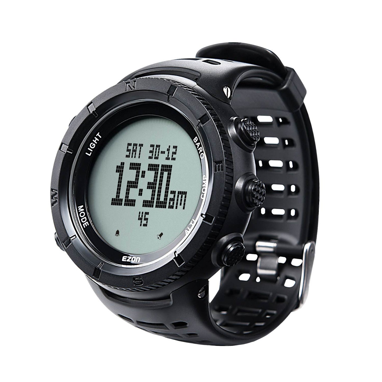 EZON H001H13 Professional Climbing Hiking Wristwatches Altimeter Barometer Compass Men Digital Sports Watch 50M Waterproof