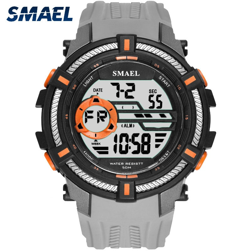 SMAEL Watch 50M Waterproof Sport Watches Military Men Big Dial S Shock Relojes Hombre Casual LED Clock1616 Digital Wristwatches