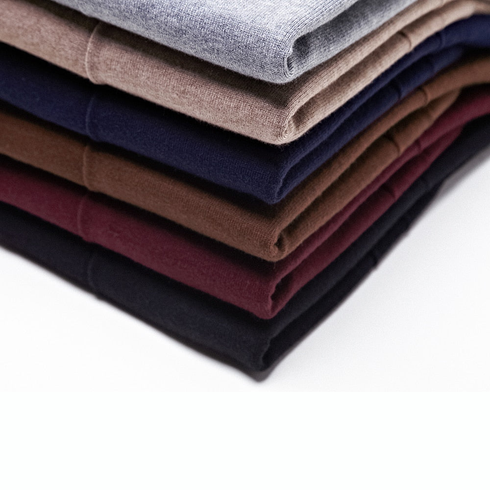 Top Quality New Brand Knit Pullover Crew Neck Sweater Autum Winter Solid Color Simple Casual Men Jumper Fashion Clothing 2022