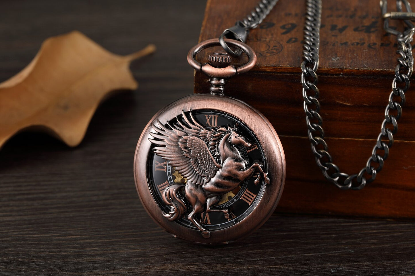 Luxury Silver Skeleton Mechacnical Mens Pocket Watch with FOB Chain Hot Smooth Steel Women Unisex Hand winding Pocket Watches