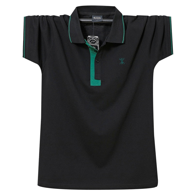 Summer Men Polo Shirt Cotton Men Business Work Casual Male Polo Shirt Short Sleeve Embroidery Brand Clothing Soft Polo Shirt 6XL